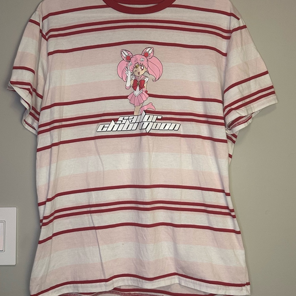 Sailor Chibi Moon Striped Red and Pink